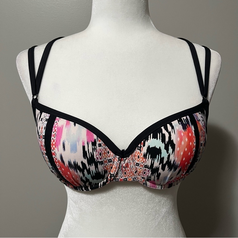Seafolly Beach Gypsy Scuba Bikini Set Hipster Bottom Lightly Padded Top - Picture 5 of 16